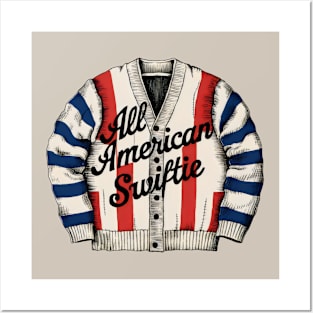 All American Swiftie Cardigan Posters and Art